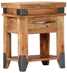 vidaXL Mesa de cabeceira 40x30x51 cm madeira acácia maciça
