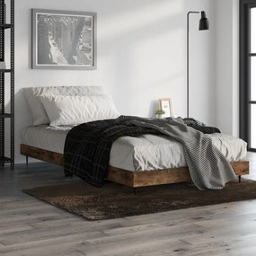 Estrutura cama s/ colchão derivados de madeira carvalho fumado
