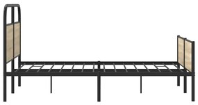 Estrutura cama s/ colchão derivados de madeira carvalho sonoma