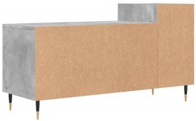 Móvel p/ TV 100x35x55 madeira processada cinzento cimento