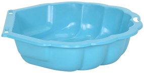 Caixas de areia 2 pcs 77x87x21cm plástico azul