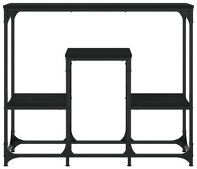 Mesa consola 89,5x28x76 cm derivados de madeira preto