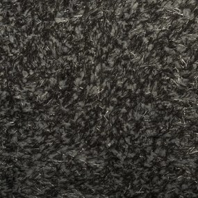 Tapete de pelo alto aspeto brilhante HUARTE 140x200cm antracite
