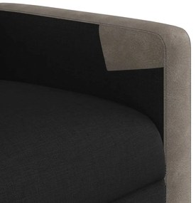 Poltrona reclinável tecido preto