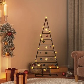 vidaXL Árvore de Natal para decoração 125 cm metal preto
