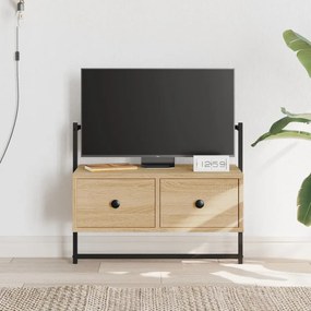 vidaXL Móvel TV de parede 60,5x30x51 cm deriv. madeira carvalho sonoma