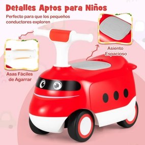 Andarilho para crianças pequenas 50 x 25,5 x 40 cm com buzina e arrumação Vermelho