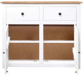 Aparador 93x40x80 cm pinho maciço Panama branco