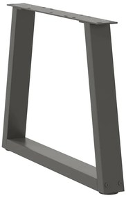 Pés para mesa de centro em V, 2 peças, antracite, 70x (42-43,3) cm, aç