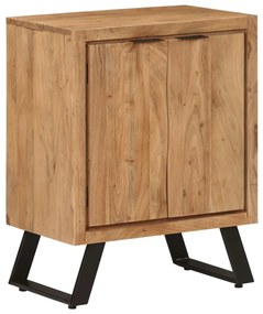 Aparador c/ 2 portas 55x36x72 cm madeira de acácia maciça