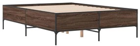 Estrutura de cama 120x190cm derivados madeira/metal