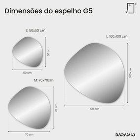 Espelho atípico com LED G5