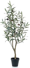 Oliveira artificial com vaso plástico 90 cm