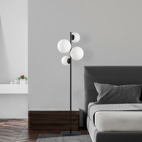Candeeiro de Pé Fazli – Preto e Branco – 33 x 33 x 162 cm