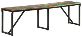 Banco 160x35x46 cm madeira recuperada maciça