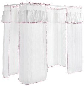 Cama Infantil (90 x 200 Cm) PINO com tecido AMORI BRANCA