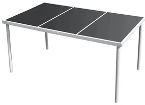 Conjunto de jantar para jardim 7 pcs preto