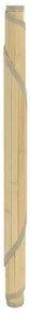Tapete redondo 100 cm bambu natural claro