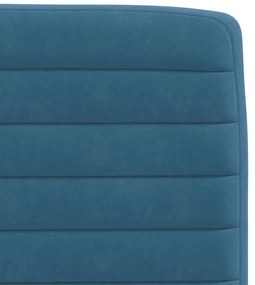 Cadeiras de jantar 2 pcs veludo azul