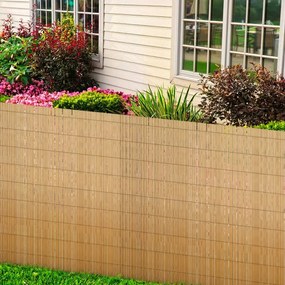 Cerca de caniço para jardim 500x100 cm