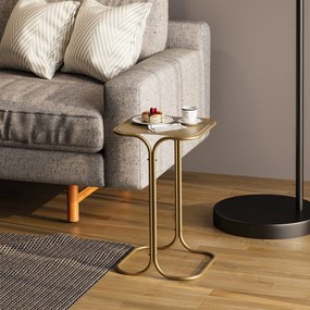 Mesa de Centro SHB-001-B – Dourado – 30x52x30 cm | Tribo Home