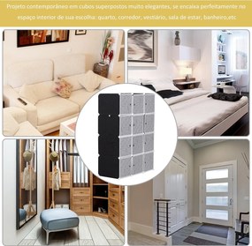 Móvel Modular de 12 Cubos