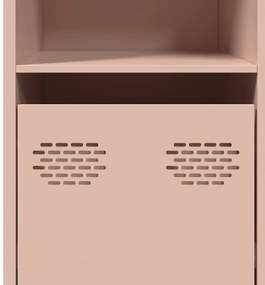 Aparador 135x39x73,5 cm aço laminado a frio rosa