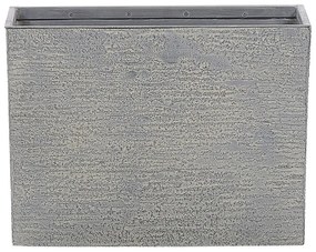 Vaso para plantas cinzento 25 x 60 x 45 cm EDESSA Beliani