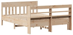 Cama sem colchão 120x190 cm madeira de pinho maciça