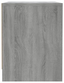 Mesa cabeceira 45x34x44,5cm derivados madeira sonoma cinza