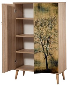 Armário Multiuso Multibox – Carvalho Sonoma – 80x127x36 cm