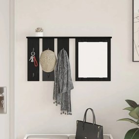 Cabideiro de Parede Carvalho preto 85 x 10 x 45 cm