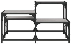 Mesa de centro 68x68x40 cm derivados de madeira cinzento sonoma