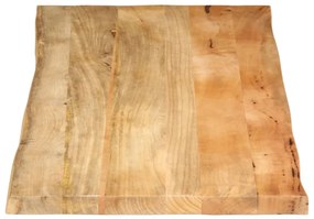 Tampo de mesa c/ borda viva 140x60x3,8 cm mangueira maciça