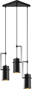 Candeeiro de Teto Spot – Preto – 40 x 40 cm