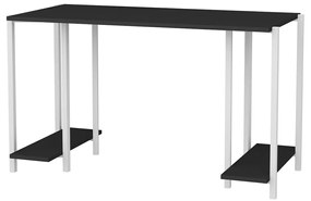 Secretária Academy – Branco e Antracite – 125,2x60x73,8 cm