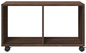 Móvel c/ rodas 72x33x42,5cm derivados madeira carvalho castanho