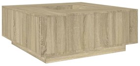 Mesa de centro 100x100x40 cm derivados madeira carvalho sonoma