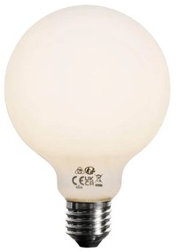 Conjunto de 5 Lâmpada LED regulável E27 opal G95 5W 450lm 3000K