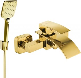 Mexen Aries R62 torneira de banheira com conjunto de duche, dourado - 74483R62-50