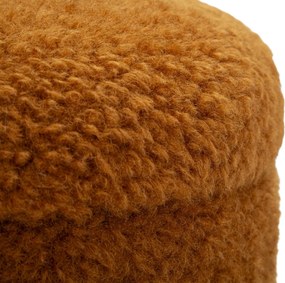 PUFE COM ARMAZENAMENTO SAINT-MORITZ 2 PEÇAS Ø 40X47-32X38 CM CASTANHO