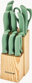 Conjunto de facas com bloco KitchenCraft, conjunto de 14