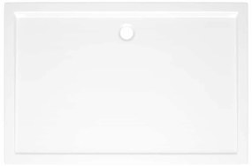 Base de chuveiro retangular 80x120 cm ABS branco