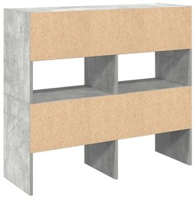 Sapateiras 2 pcs empilháveis 89,5x30x40 cm cinzento cimento