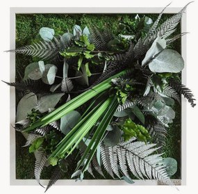 Quadro de parede emoldurado artesanal com design de selva Tropic