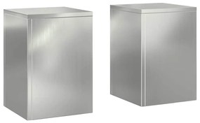 Suportes para Plantas Externos Pilar 2 pcs 24x24x35 cm Aço Galvanizado