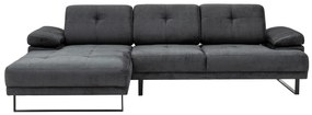 Sofá de Canto Mustang – Antracite – 174 x 314 cm