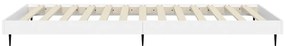 Estrutura de cama 75x190 cm derivados de madeira branco