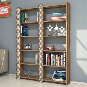 Estante City – Nogueira – 124,6 cm x 170 cm x 24,2 cm