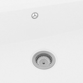 Pia de Cozinha Branca 790x500x193 mm Granito